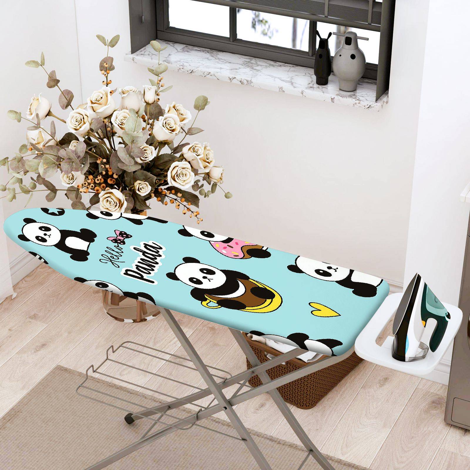 1-Piece Panda  Cute  Ironing Board Cover, Universal Size, Without Board