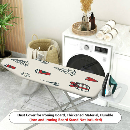 1-Piece Christmas Coffee Gift  Ironing Board Cover, Universal Size, Without Board