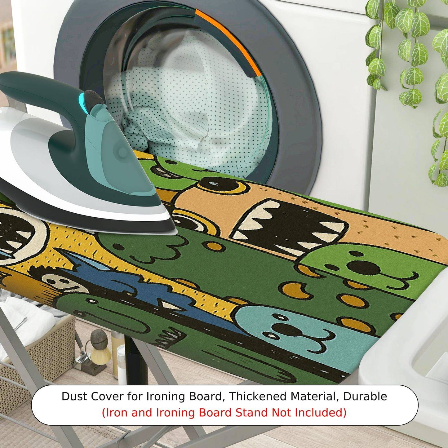 1-Piece Fun Bright  Ironing Board Cover, Universal Size, Without Board