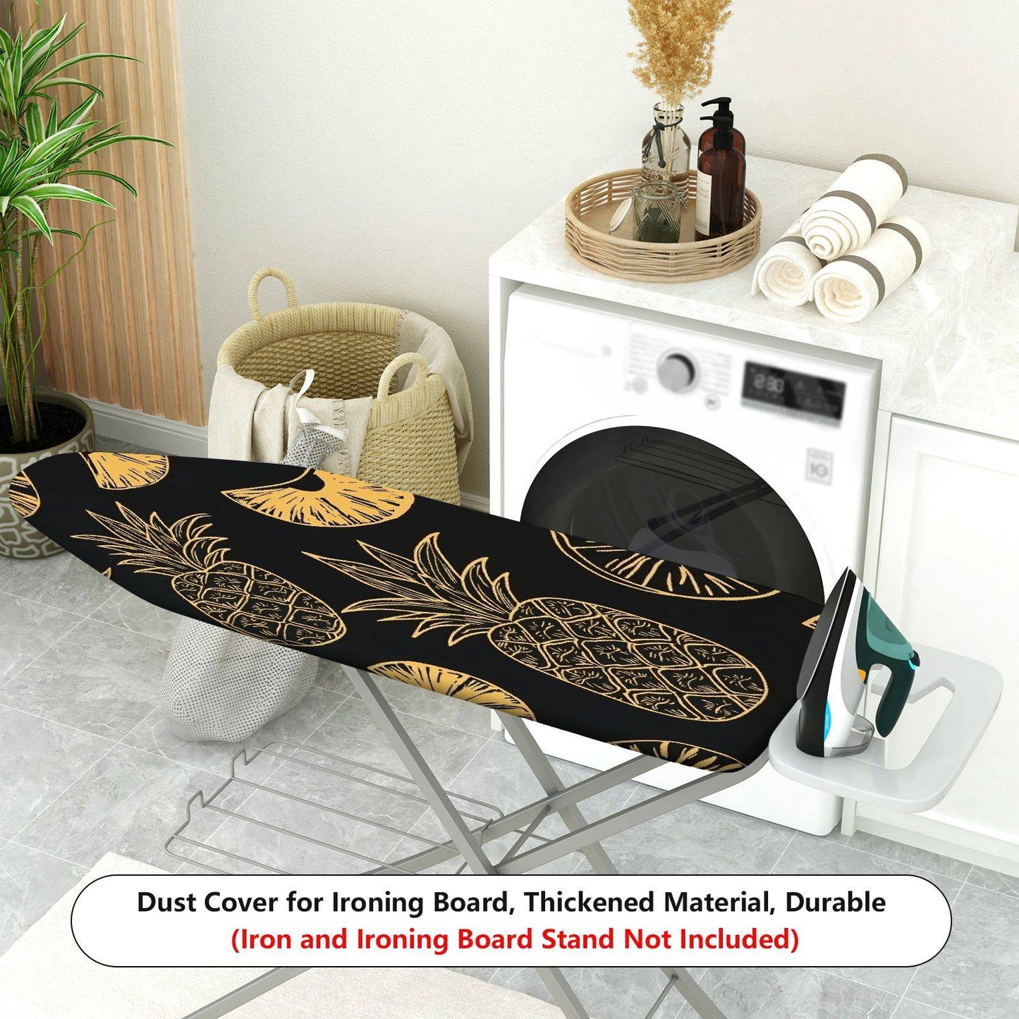 1-Piece Pineapple Tropical Fruit  Ironing Board Cover, Universal Size, Without Board