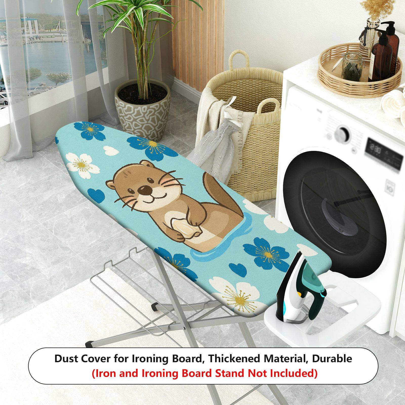 1-Piece Cute Animal  Floral  Ironing Board Cover, Universal Size, Without Board