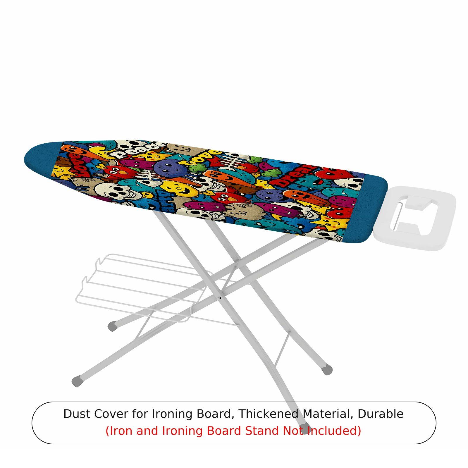1-Piece Colorful Fun  Ironing Board Cover, Universal Size, Without Board