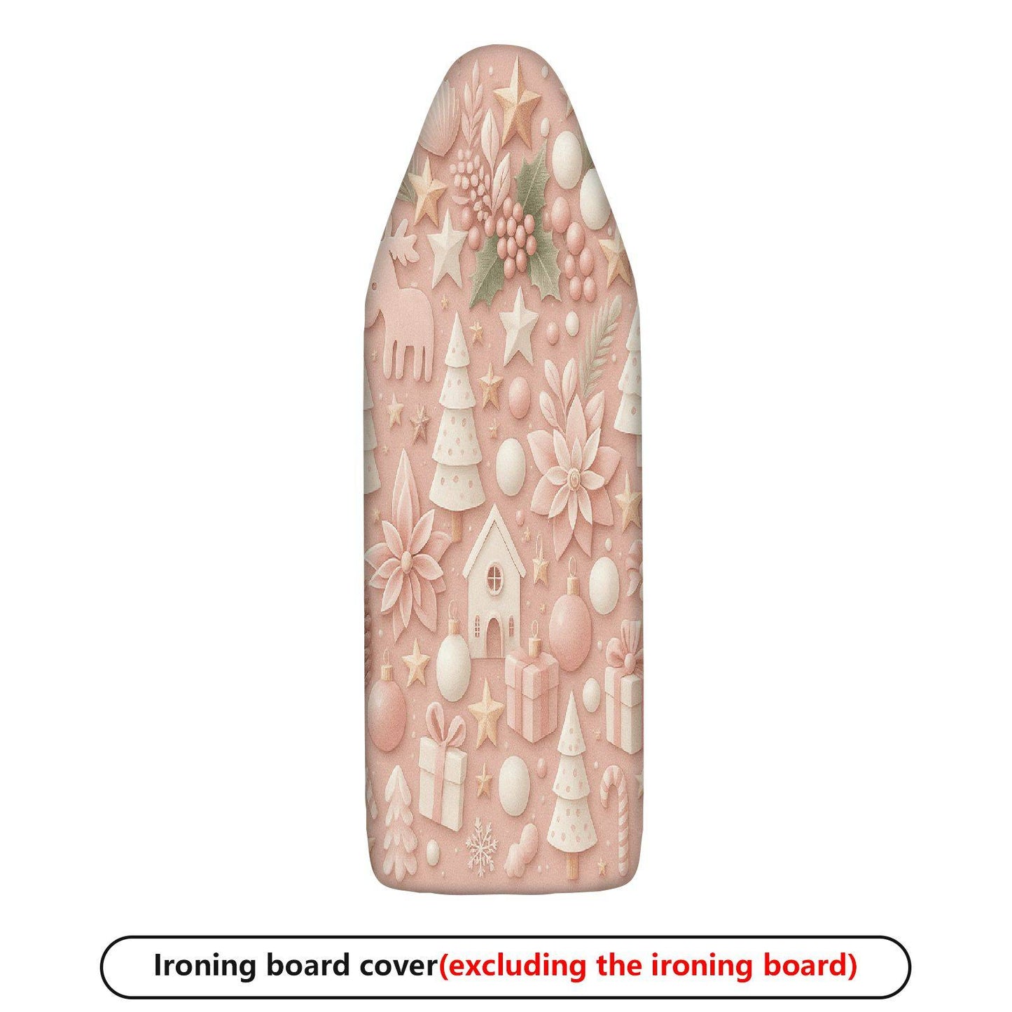 1-Piece Christmas Floral Pastoral  Ironing Board Cover, Universal Size, Without Board