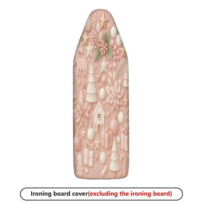 1-Piece Christmas Floral Pastoral  Ironing Board Cover, Universal Size, Without Board