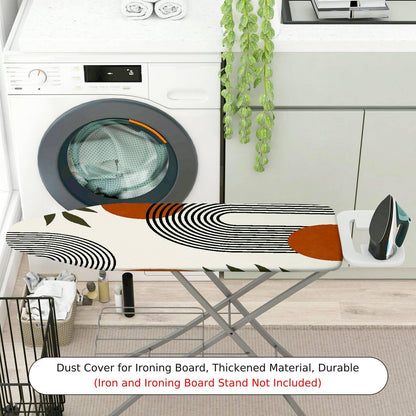 1-Piece Abstract Geometric Minimalist Art  Ironing Board Cover, Universal Size, Without Board