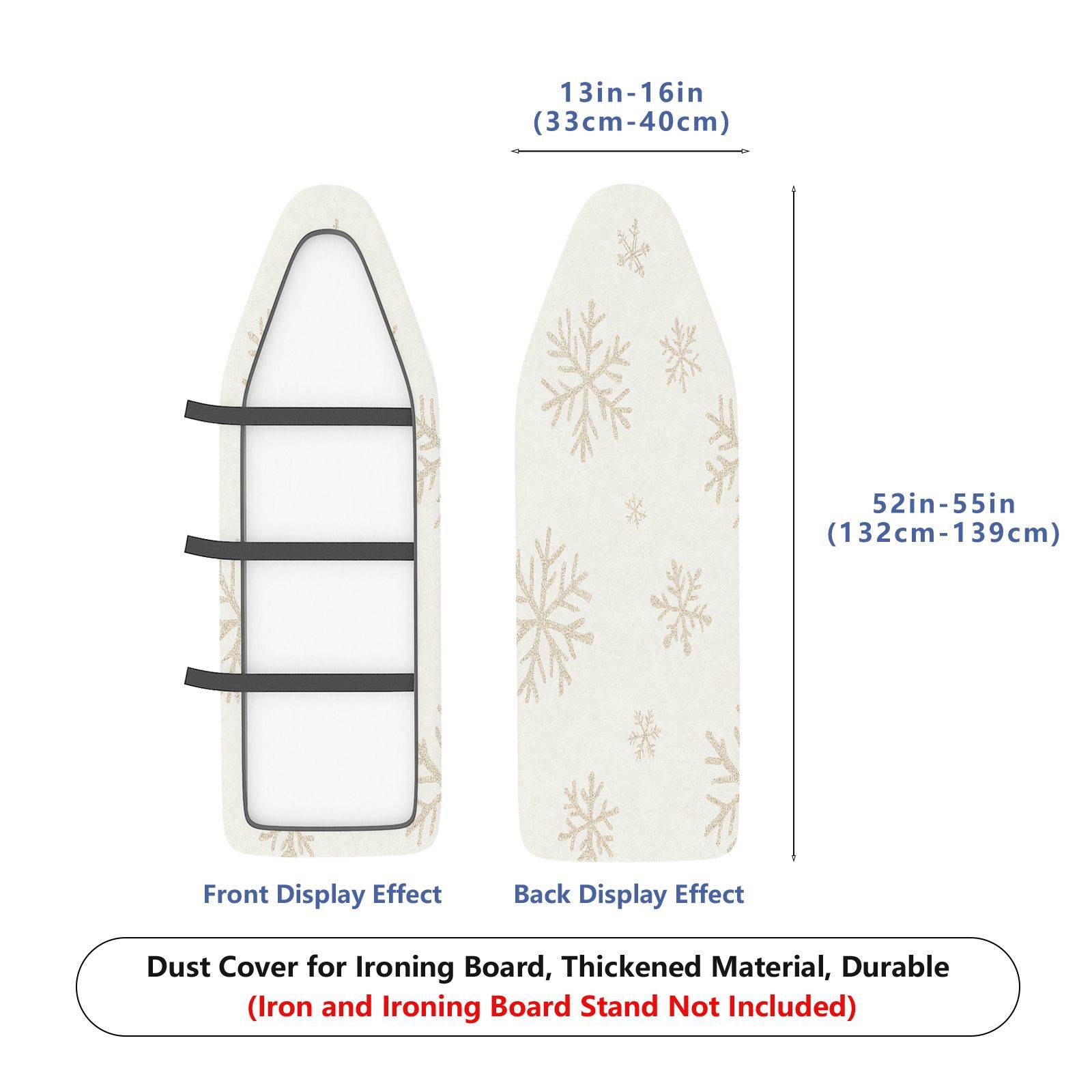 1-Piece Snowflake Winter Decoration Christmas  Ironing Board Cover, Universal Size, Without Board