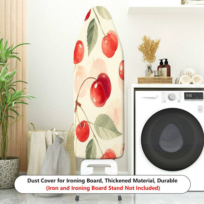 1-Piece Cherry Fruit Leaf  Ironing Board Cover, Universal Size, Without Board