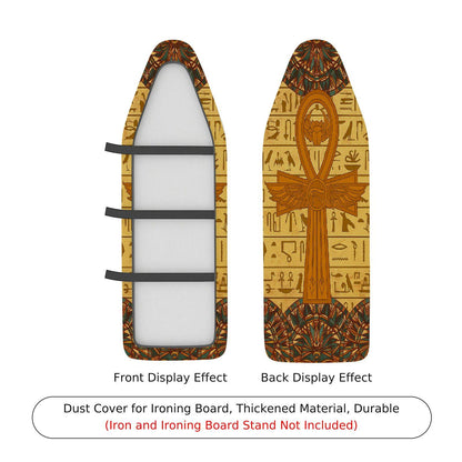 1-Piece Ancient Egyptian Ankh Hieroglyphics  Ironing Board Cover, Universal Size, Without Board