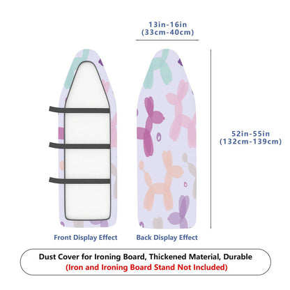 1-Piece Balloon Dog Pastel Cute  Ironing Board Cover, Universal Size, Without Board