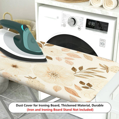 1-Piece Floral Beige Elegant  Ironing Board Cover, Universal Size, Without Board