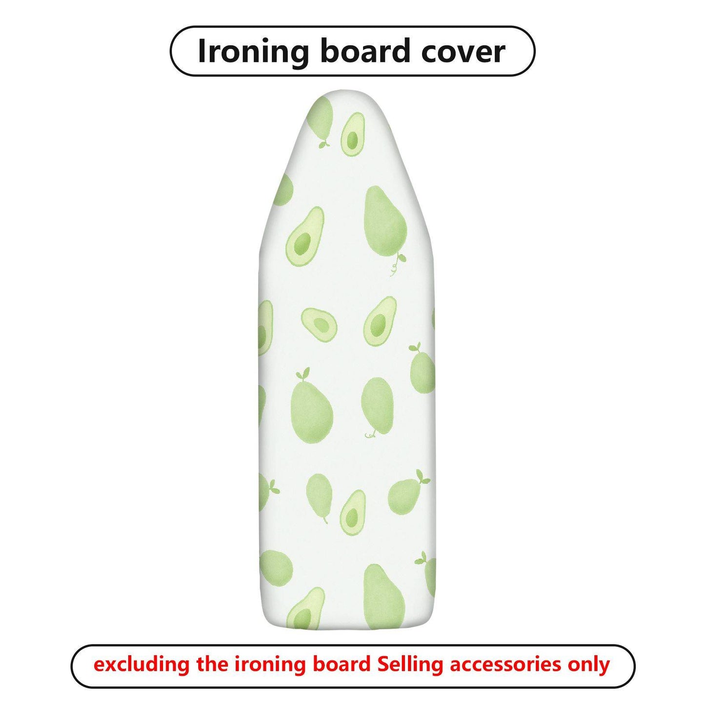 1-Piece Avocado Fruit Green  Ironing Board Cover, Universal Size, Without Board