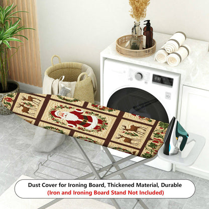1-Piece Christmas Santa Reindeer  Ironing Board Cover, Universal Size, Without Board