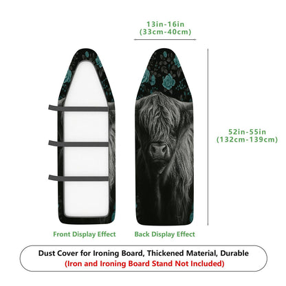 1-Piece Horse Floral Artistic  Ironing Board Cover, Universal Size, Without Board