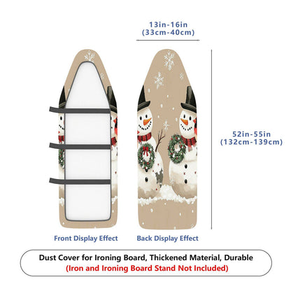 1-Piece Snowman Christmas Festive  Ironing Board Cover, Universal Size, Without Board