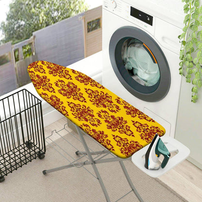 1-Piece Yellow Red Pattern Decorative Classic  Ironing Board Cover, Universal Size, Without Board