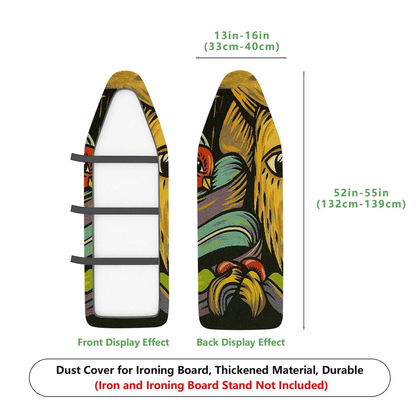 1-Piece abstract colorful artistic  Ironing Board Cover, Universal Size, Without Board