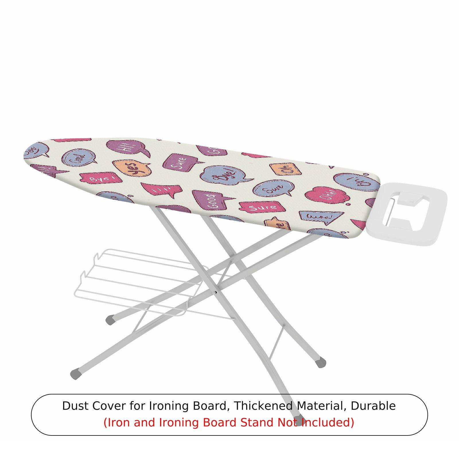 1-Piece Speech Bubble Colorful Fun  Ironing Board Cover, Universal Size, Without Board