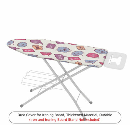 1-Piece Speech Bubble Colorful Fun  Ironing Board Cover, Universal Size, Without Board