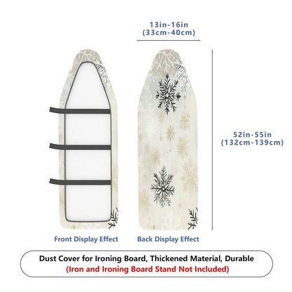 1-Piece Snowflake Christmas Winter  Ironing Board Cover, Universal Size, Without Board
