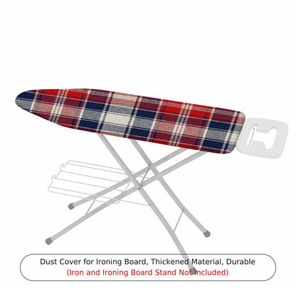 1-Piece Plaid Red Blue  Ironing Board Cover, Universal Size, Without Board