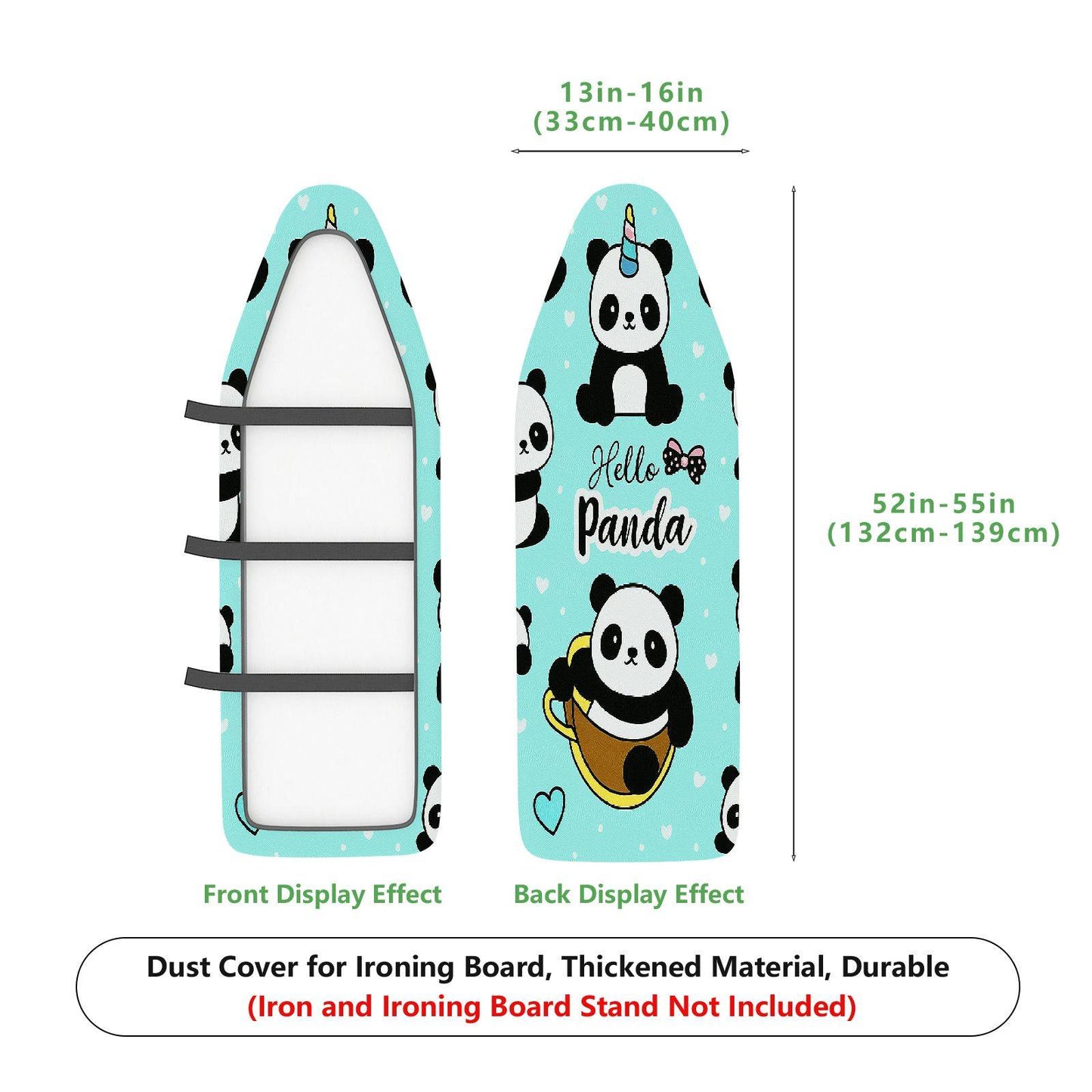 1-Piece Panda  Cute  Ironing Board Cover, Universal Size, Without Board