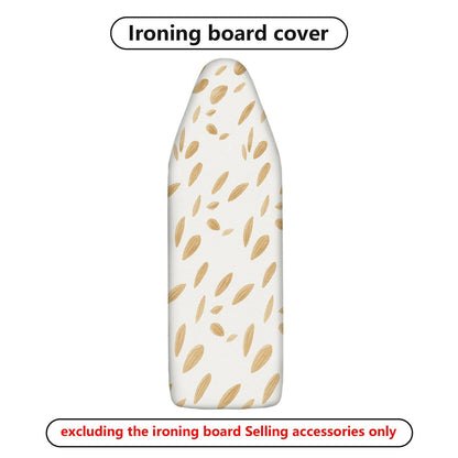 1-Piece Leaf Pattern Beige Decorative  Ironing Board Cover, Universal Size, Without Board