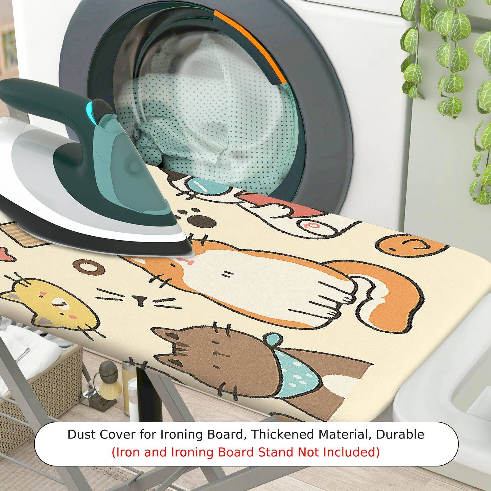 1-Piece Cute  Animal Cat  Ironing Board Cover, Universal Size, Without Board