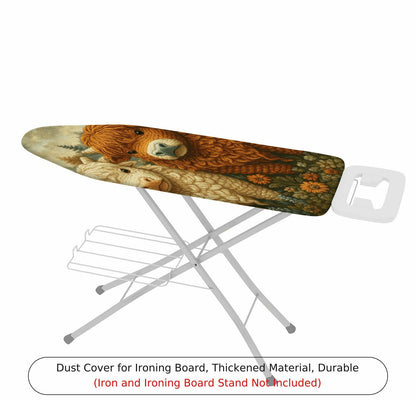 1-Piece Alpaca Animal Floral  Ironing Board Cover, Universal Size, Without Board