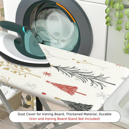 1-Piece Christmas Tree Snowflake Holiday  Ironing Board Cover, Universal Size, Without Board