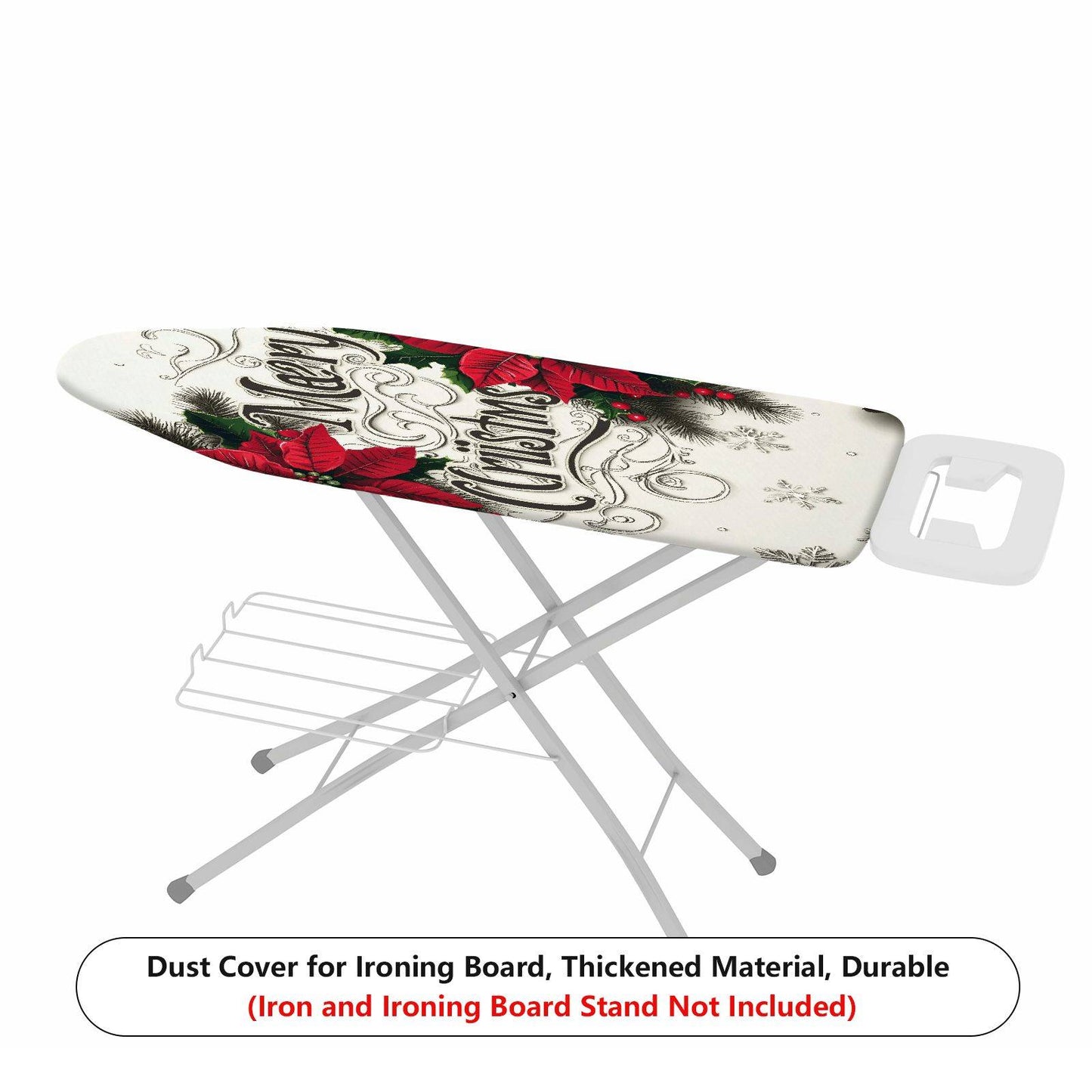 1-Piece Christmas Floral Snow  Ironing Board Cover, Universal Size, Without Board