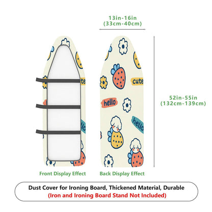 1-Piece Cute Sheep Strawberry  Ironing Board Cover, Universal Size, Without Board