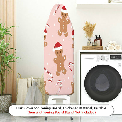 1-Piece Christmas Gingerbread Candy Cane  Ironing Board Cover, Universal Size, Without Board