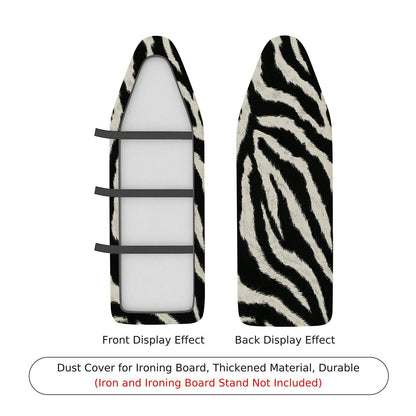 1-Piece Zebra Print Stripe Black White  Ironing Board Cover, Universal Size, Without Board