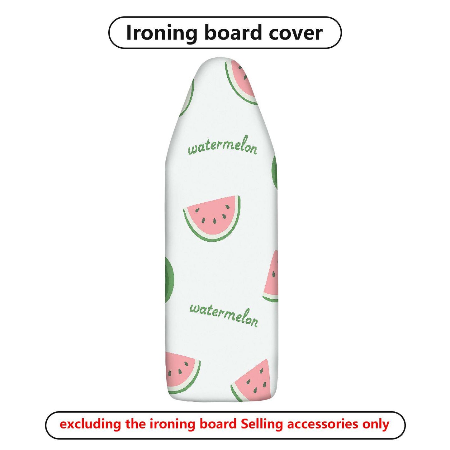 1-Piece Watermelon Print Fruit Pattern Summer Theme  Ironing Board Cover, Universal Size, Without Board