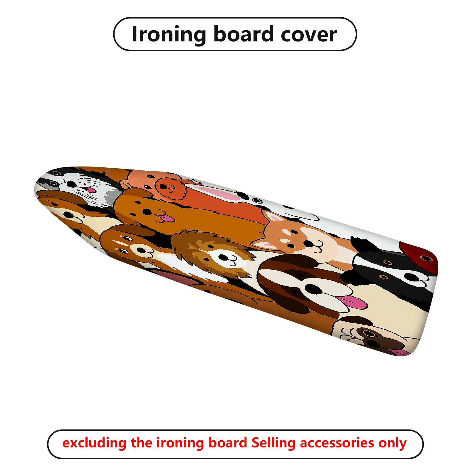 1-Piece Dogs Cute  Ironing Board Cover, Universal Size, Without Board