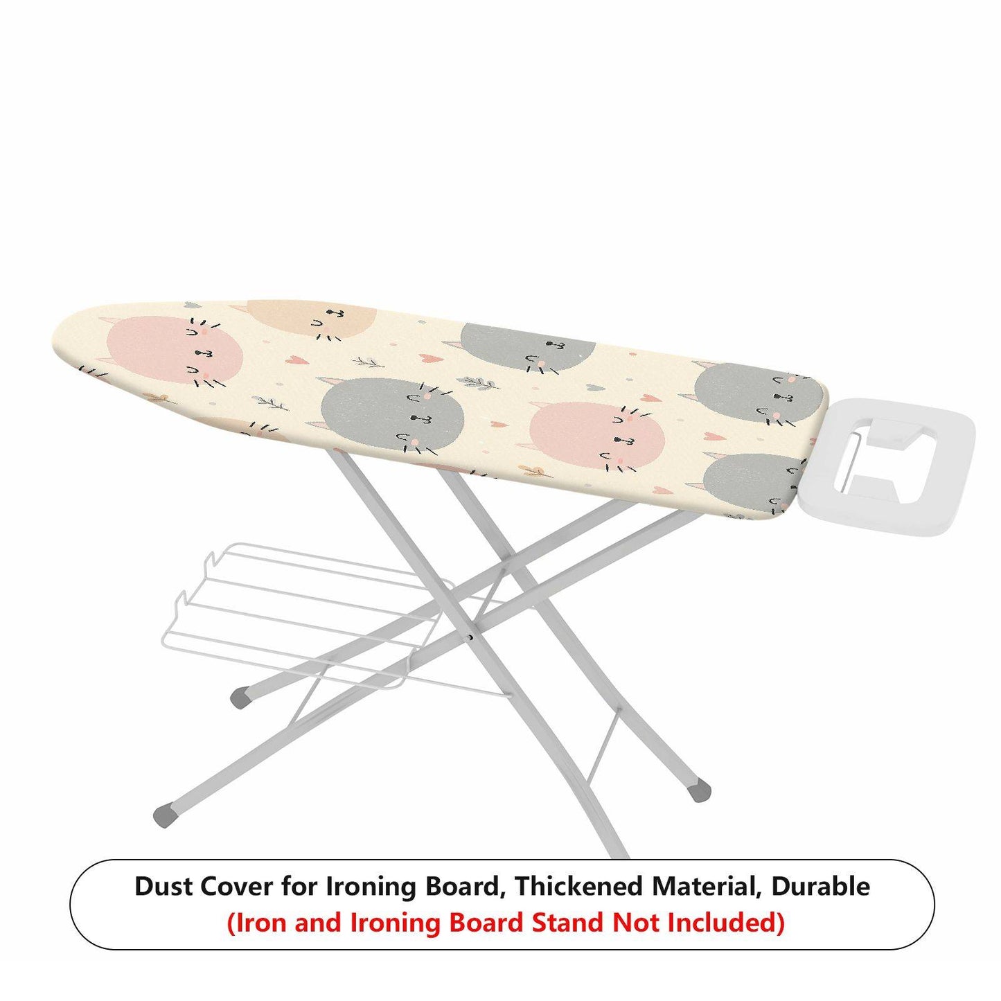 1-Piece Cat Heart Cute  Ironing Board Cover, Universal Size, Without Board