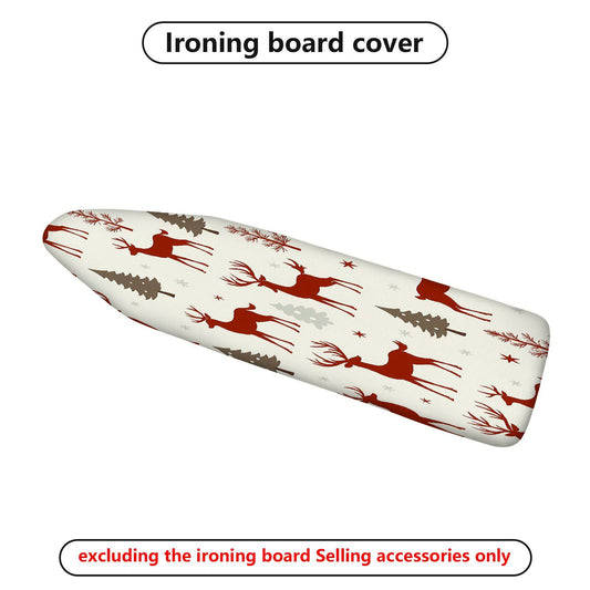 1-Piece Reindeer Christmas Winter  Ironing Board Cover, Universal Size, Without Board