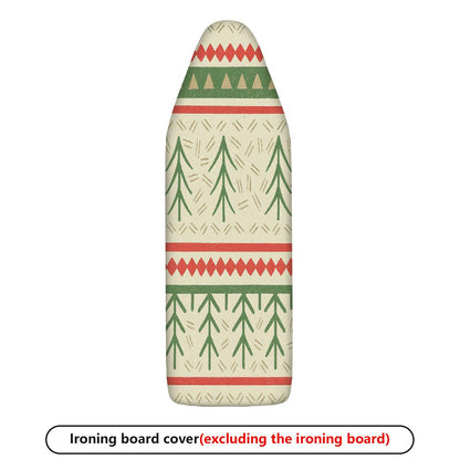 1-Piece Christmas Festive Geometric Tree  Ironing Board Cover, Universal Size, Without Board
