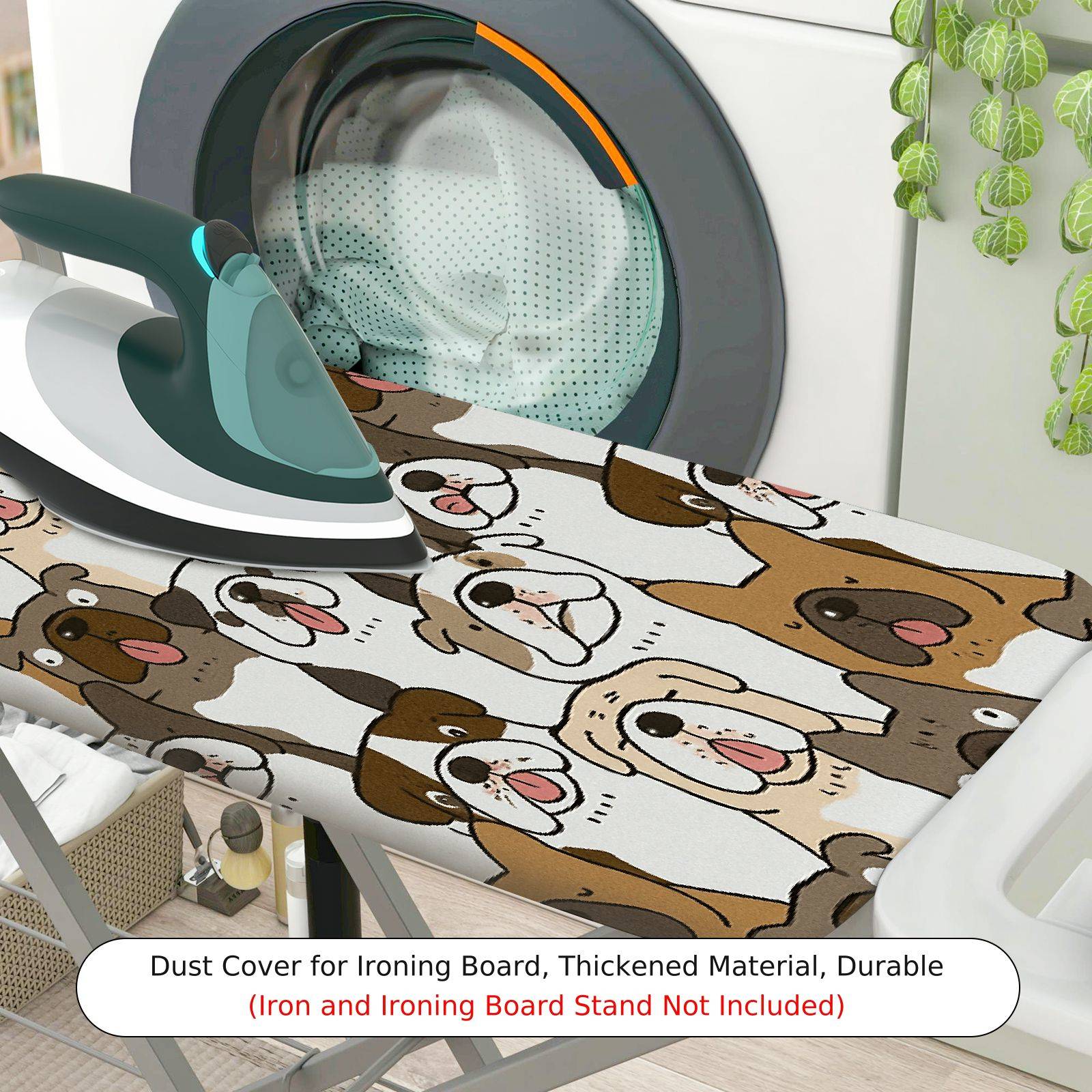 1-Piece Dog  Cute  Ironing Board Cover, Universal Size, Without Board