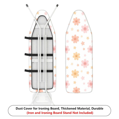 1-Piece Floral Pink Cute Patterns  Ironing Board Cover, Universal Size, Without Board