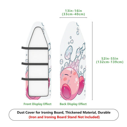 1-Piece Bubbles Cute Pink  Ironing Board Cover, Universal Size, Without Board