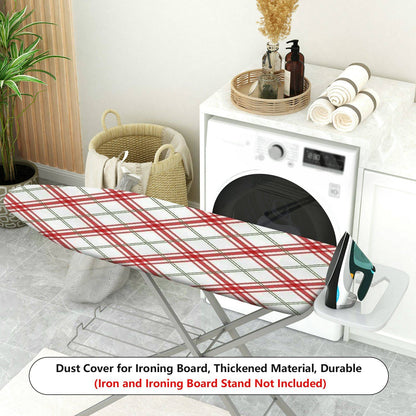 1-Piece Plaid Check Red  Ironing Board Cover, Universal Size, Without Board