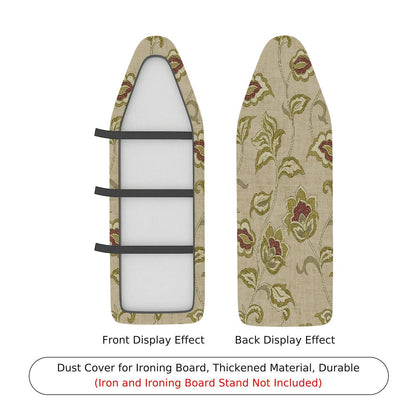 1-Piece Floral Beige Green  Ironing Board Cover, Universal Size, Without Board