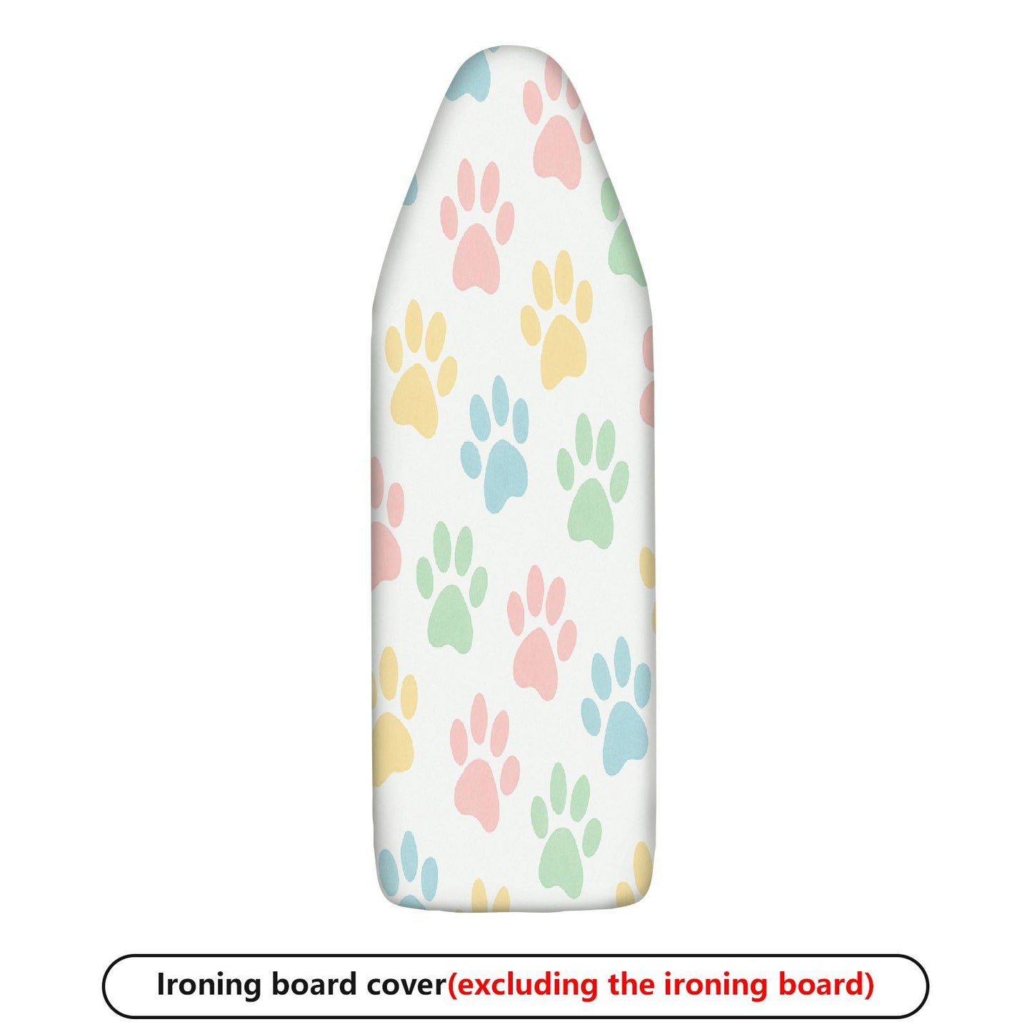 1-Piece Colorful Pet Paw Pattern Cute Decorative  Ironing Board Cover, Universal Size, Without Board