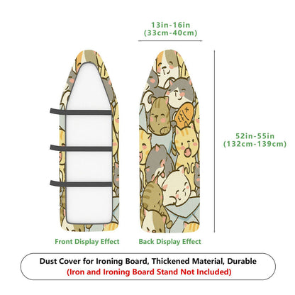 1-Piece Animals Cute Colorful  Ironing Board Cover, Universal Size, Without Board