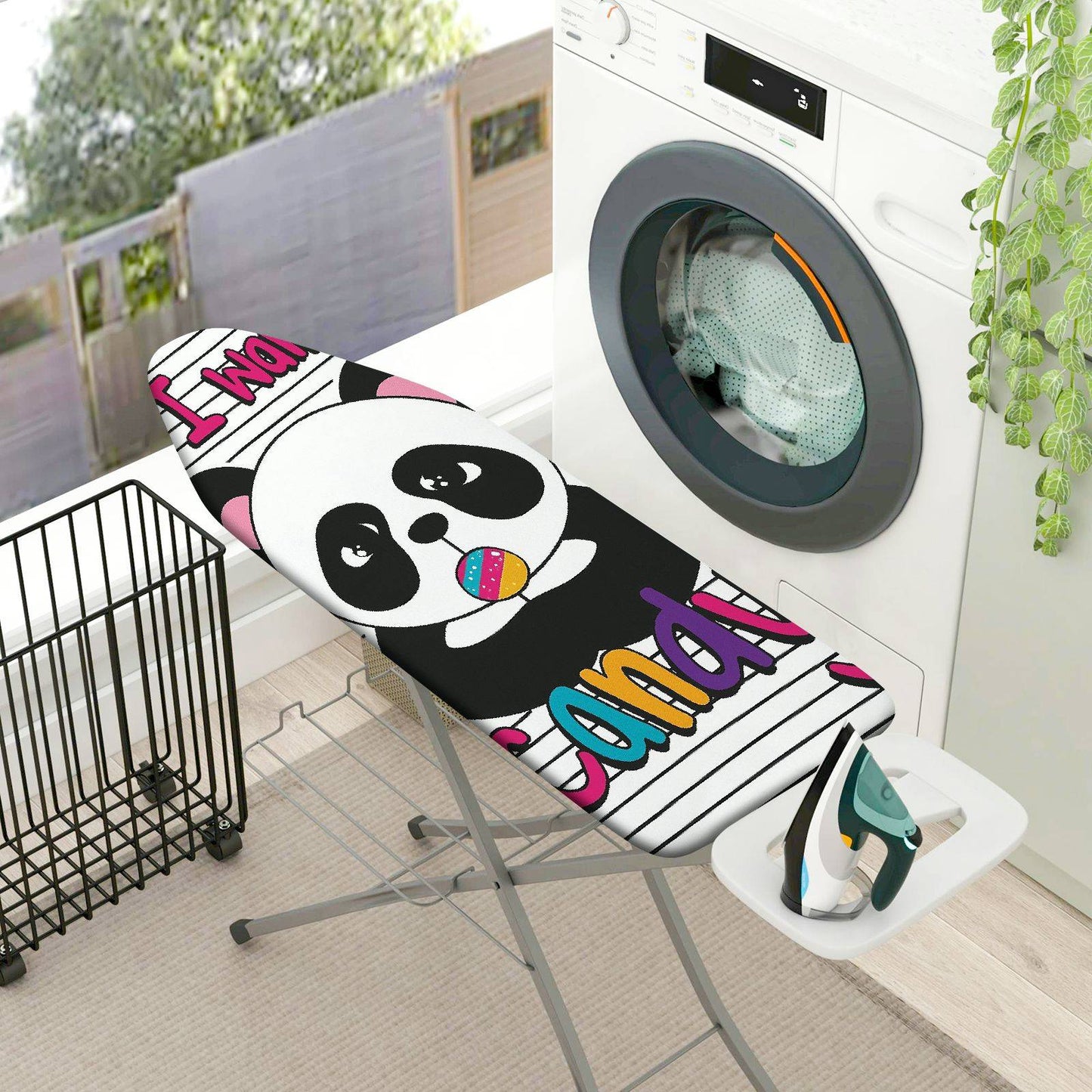 1-Piece Panda Cute  Ironing Board Cover, Universal Size, Without Board