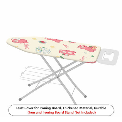 1-Piece Cute Bear Strawberry Floral  Ironing Board Cover, Universal Size, Without Board