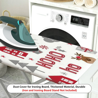 1-Piece Christmas Santa Reindeer  Ironing Board Cover, Universal Size, Without Board