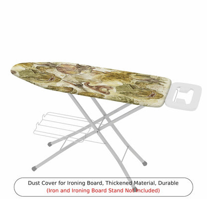 1-Piece Dinosaur Fossil Pattern Beige Verdant  Ironing Board Cover, Universal Size, Without Board