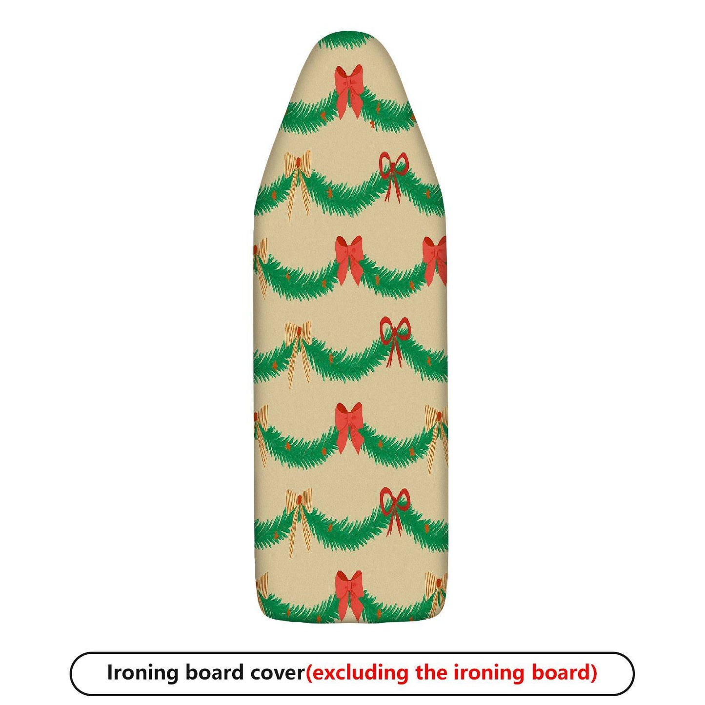 1-Piece Christmas Bow Garland  Ironing Board Cover, Universal Size, Without Board